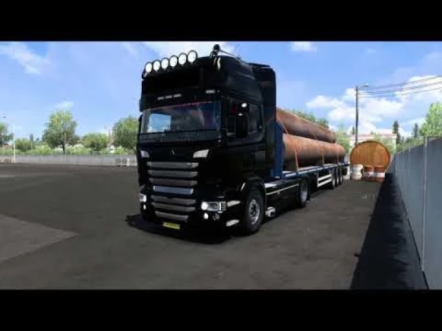 ETS2 - Scania V8 Open Pipe with Lepidas Team Exhaust System Hotfix V2.0.1