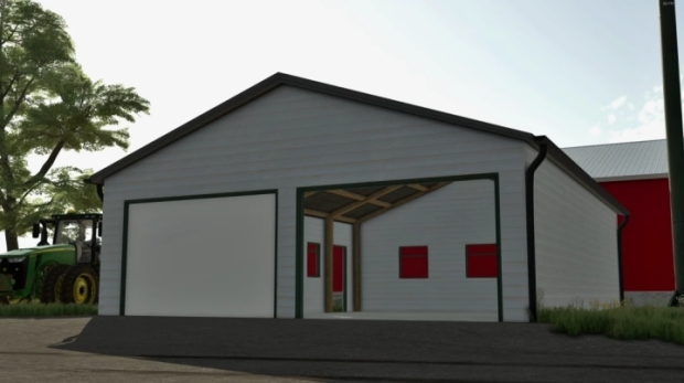 FS22 - Small White Garage V1.0