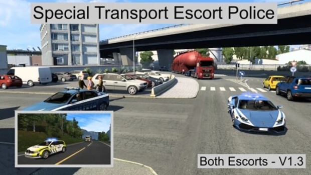 ETS2 - Special Transport Escort Police V1.0