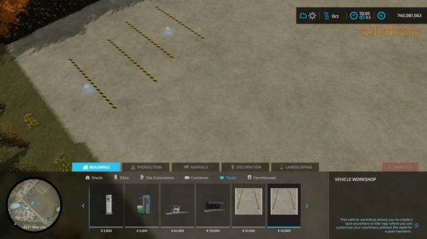 FS22 - Workshop with XXL Trigger V1.3