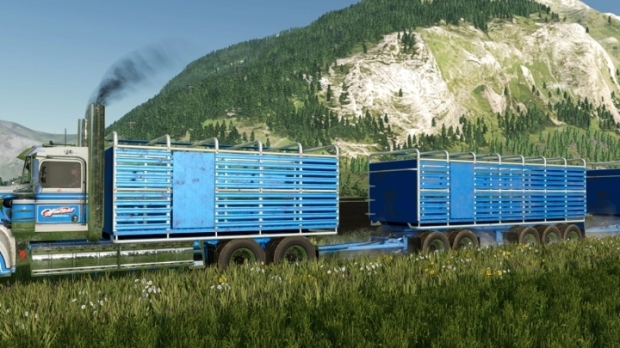 FS22 - Attachable Livestock Crates for Kenworths and Hino V1.0