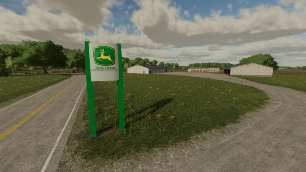 FS22 - John Deere Dealer Sign v1.1