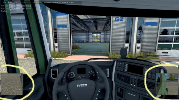 ETS2 - Low HUD Mirrors
