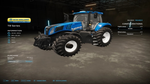 FS22 - New Holland T8 V1.0