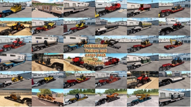 ATS - Overweight Trailers and Cargo Pack by Jazzycat v5.4