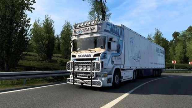 ETS2 - Scania R580 HovoTrans + Schmitz Trailer Update 2022