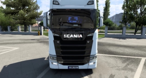 ETS2 - Scania S/R Eugene Black - Beige Interior