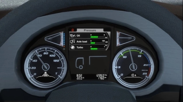 ETS2 - DAF XF 106 Improved Dashboard v1.0