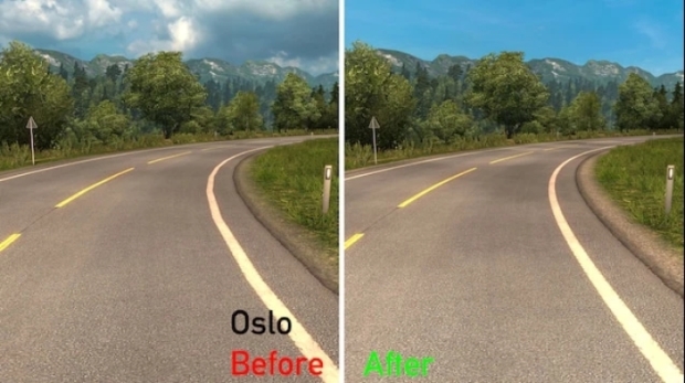 ETS2 - Hi-Res Roads for France, Scandinavia, Italy, Baltics and Germany
