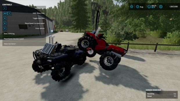 FS22 - Honda Rancher Lifted V1.0