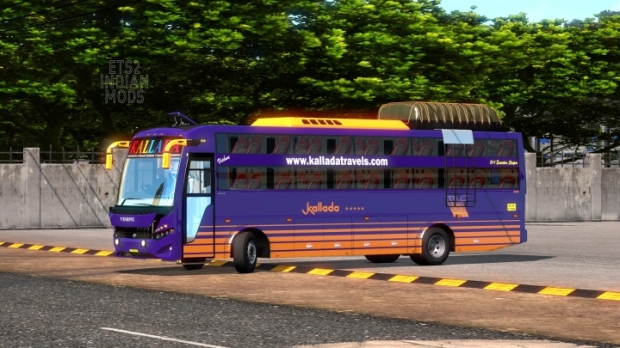 ETS2 - Indian Kallada Travels Skin Pack for JK Vega Sleeper Bus v1.0