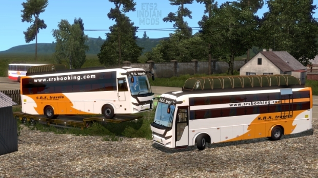 ETS2 - Indian SRS Travels Skin Pack for JK Vega Sleeper Bus v1.0