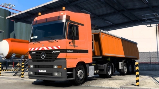 ETS2 - Mercedes Actros MP1 Strassenbau Skin