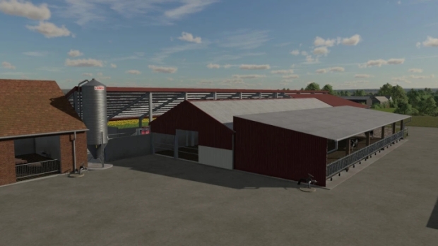 FS22 - Modern Cow Barn v1.0