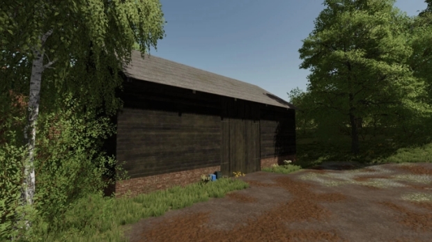 FS22 - Old Post German Wood Barn v1.0