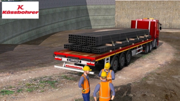 ETS2 - Ownable Kassbohrer Flatbed Trailer
