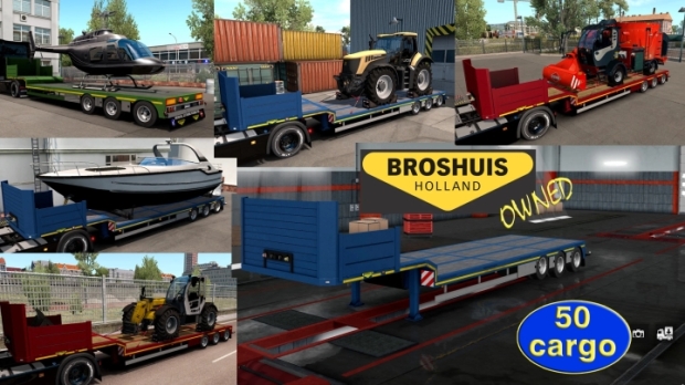 ETS2 - Ownable Overweight Trailer Broshuis v1.2.11