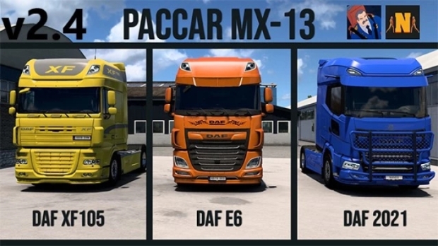 ETS2 - Paccar MX 13 for DAF Trucks v2.4