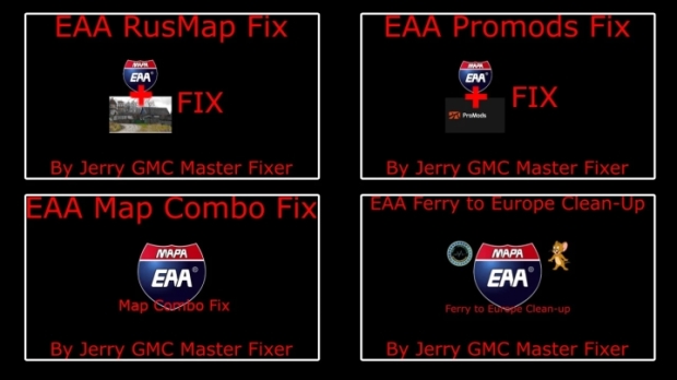 ETS2 - Pack Fixes for EAA Map