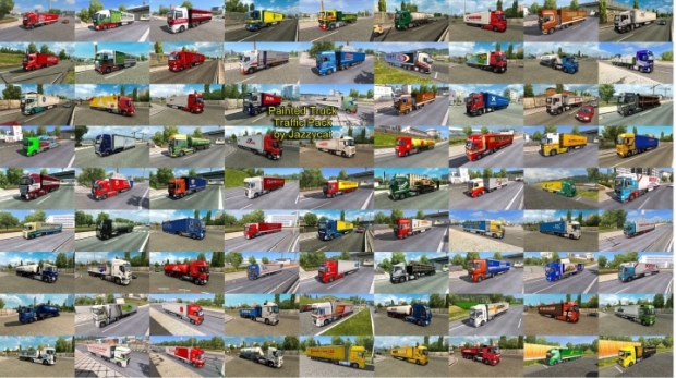 ETS2 - Painted Truck Traffic Pack V15.6