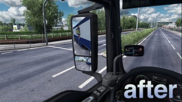 ETS2 - True Mirror FOV v2.3