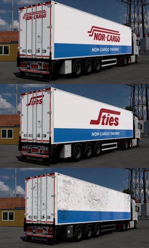 ETS2 - Bussbygg Euromax Nor Cargo / Sties / Ex Skin Pack