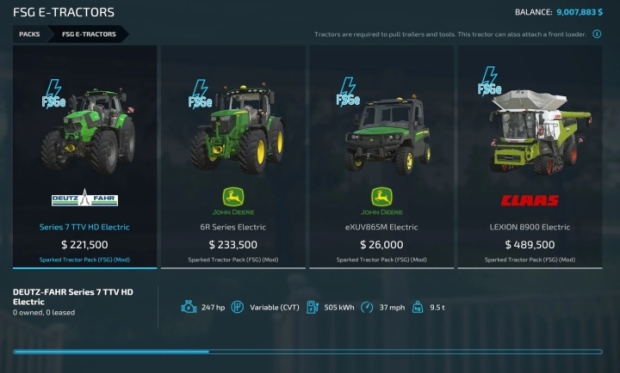 FS22 - Electric Tractor Pack V1.0