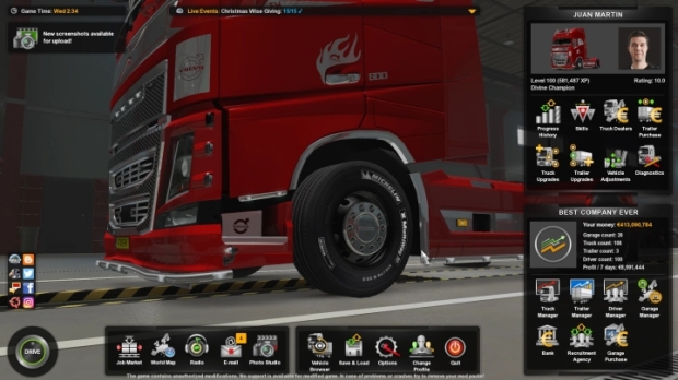 ETS2 - Full Save Game All DLC