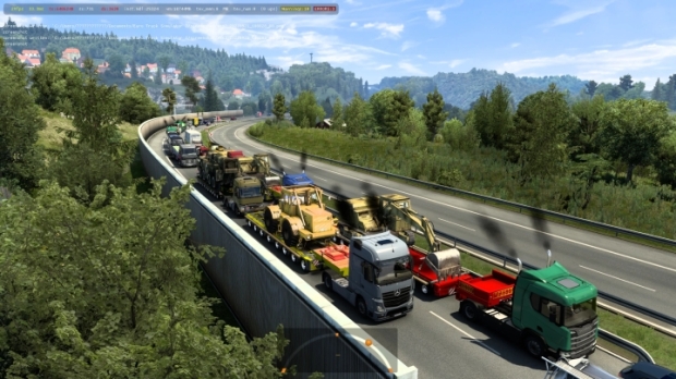 ETS2 - Heavy Trailers from The Map Russian Spaces in Traffic