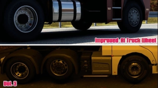ETS2 - Improved AI Trucks Wheel V1.0