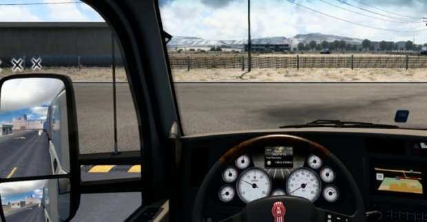 ATS - Kenworth T680 White Gauges v1.3