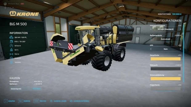 FS22 - Krone BigM500 V2.1