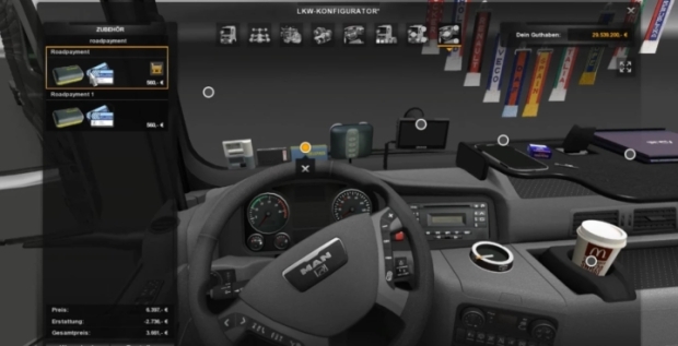 ETS2 - MAN Tuning And Interior, Euro Truck Simulator 2
