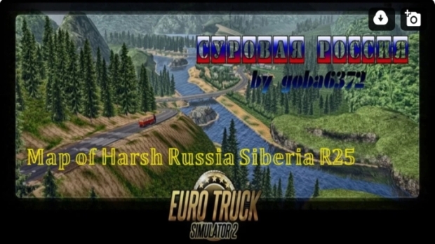 ETS2 - Map Harsh Russia Siberia R25 English City Names