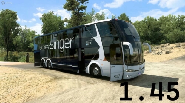 ETS2 - Marcopolo G6 1800 DD 6×2 Bus Fix V3.0