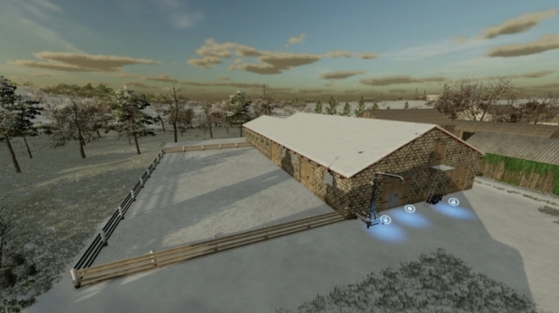 FS22 - Old Cowshed With Garage V1.0