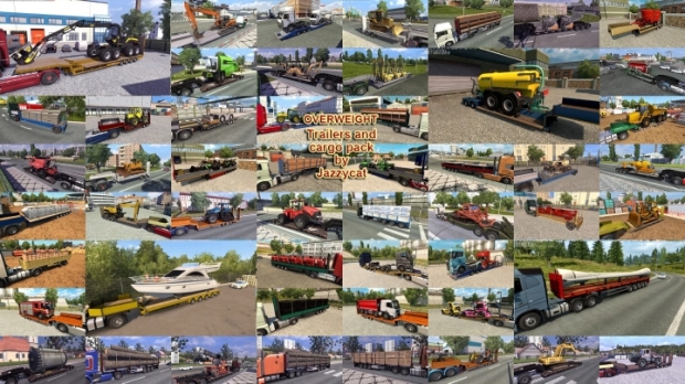 ETS2 - Overweight Trailers and Cargo Pack V11.0