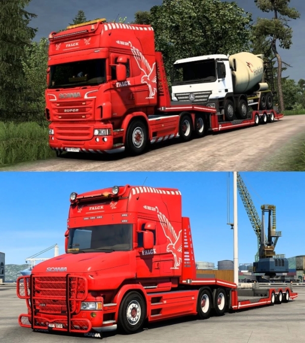 ETS2 - Scania Falck Skin Pack