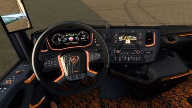 ETS2 - Scania NG S&R 2016 Interior Orange V2.0