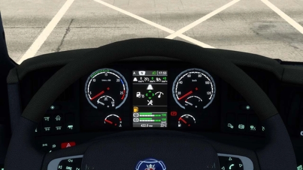 ETS2 - Scania RS 2009 Improved Dashboard v1.1