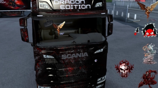 ETS2 - Scania Window Stickers