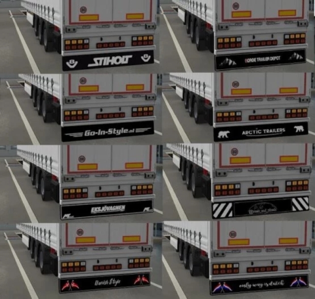 Ets2 Scs Trailer Mudflap Pack V2 0 Euro Truck Simulator 2 Mods Club