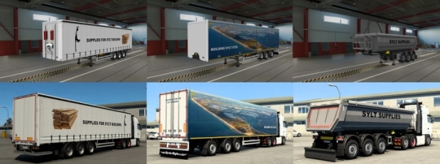 ETS2 - Sylt Trailer Skin Pack, Euro Truck Simulator 2