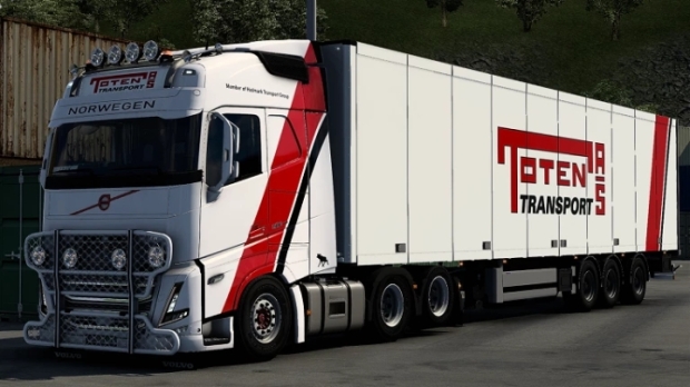 ETS2 - Volvo FH5 Toten Transport Combo Skin Exclusive