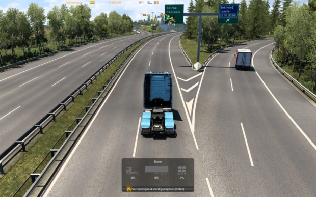 ETS2 - GPS on Top of The Screen V1.0
