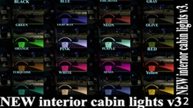 ETS2 - Interior Cabin Lights V3.2