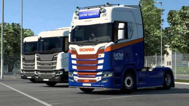 ETS2 - LeChat Logistics Skins V1.10