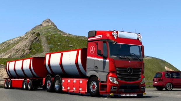 ETS2 - Mercedes Actros Asphalt Tandem