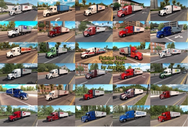 ATS - Painted Truck Traffic Pack V5.4
