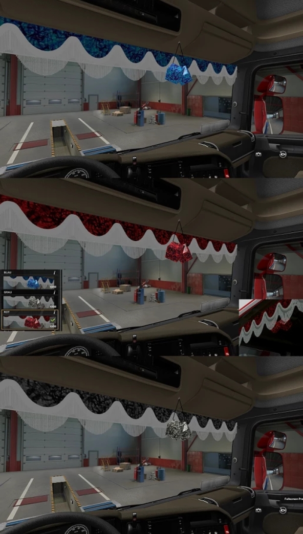 ETS2 - Plush Cubes Interior Add-On All Trucks